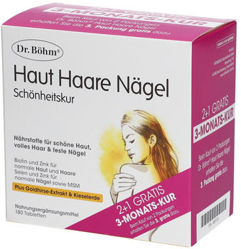 Dr. Böhm Haut Haare Nägel + Goldhirse extra & Kieselerde Tabletten (180 Stk.)