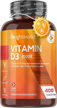 Weight World Vitamin D3 2000 I.E. Tabletten (400 Stk.)