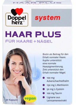 Doppelherz system Haar Plus vegan Kapseln (30 Stk.)