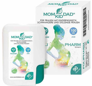 Folipharm MOM KID DAD Folsäure Tabletten Klick-Box (90 Stk.)