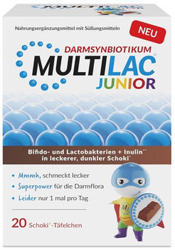 Unilab Multilac Darmsynbiotikum Junior Täfelchen (20 Stk.)