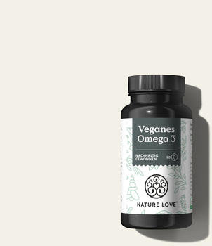 Nature Love Omega 3 Algen&ouml;l Kapseln (90 Stk.)