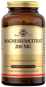 Solgar Magnesiumcitrat 200mg Tabletten (60 Stk.)