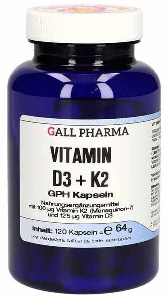 Hecht Pharma Vitamin D3 + K2 GPH Kapseln (120 Stk.)