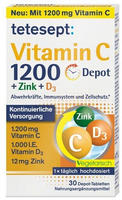 Tetesept Vitamin C 1.200+zink+d3 Depot Tabletten 30 St