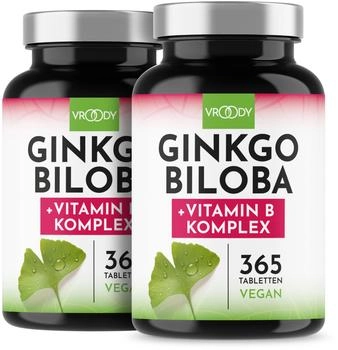 Vroody Ginkgo Biloba + Vitamin B Komplex Tabletten (2x365 Stk.)