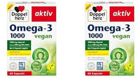 Doppelherz Omega-3 1000 vegan - Hochdosierte Omega-3-Fetts&auml;uren EPA & DHA aus