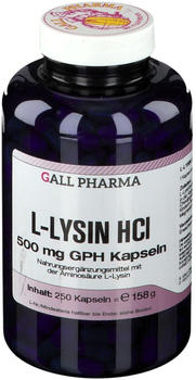Hecht Pharma L-Lysin 500mg GPH Kapseln (250 Stk.)
