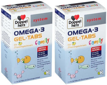 Doppelherz system Omega-3 family Gel-tabs (2x120 Stk.)