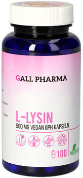 Hecht Pharma L-Lysin 500mg vegan GPH Kapseln (100 Stk.)