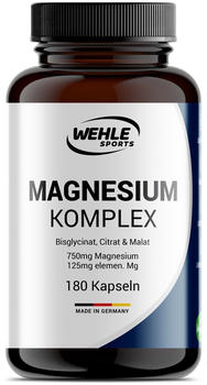 Wehle Sports Magnesium Komplex Kapseln (180 Stk.)