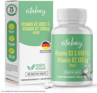 PZN-DE 18236281, Vitabay CV Vitamin D3 Depot 5000 I.E. + Vitamin K2 7100 &micro;g