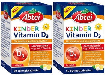 Abtei Kinder Vitamin D3 Schmelztabletten (2x50 Stk.)