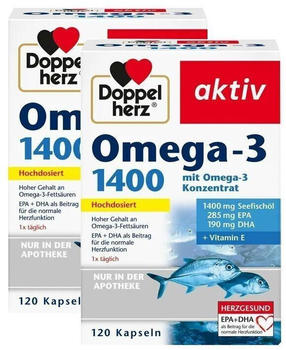 Doppelherz Omega-3 1.400 Kapseln (2x120 Stk.)
