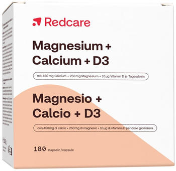 Shop-Apotheke RedCare Magnesium+Calcium+D3 Kapseln (180 Stk.)