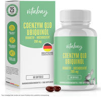 Vitabay Coenzym Q10 Ubiquinol 200 mg Bioaktiv - Hochdosiert 60 St