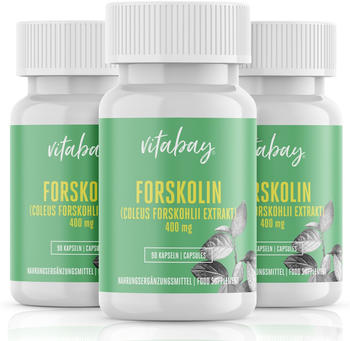 Vitabay Forskolin Coleus Forskohlii Extrakt 400 mg Kapseln (3x90 Stk.)