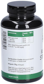 Heilpflanzenwohl Green Naturals Rutin & Steinklee 500mg Kapseln (180 Stk.) – Entdecken Sie die Kraft der Natur mit Heilpflanzenwohl Green Naturals Rutin & Steinklee 500mg Kapseln