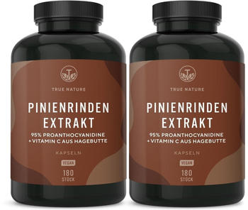 True Nature Pinienrindenextrakt + Vitamin C Kapseln (2x180 Stk.)