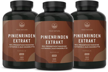 True Nature Pinienrindenextrakt + Vitamin C Kapseln (3x180 Stk.)
