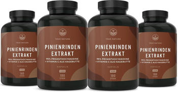 True Nature Pinienrindenextrakt + Vitamin C Kapseln (4x180 Stk.)