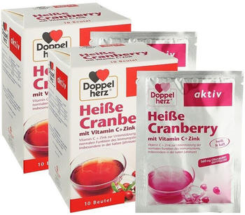 Doppelherz Hei&szlig;e Cranberry mit vitamin C + Zink Granulat (2x10 Stk.)