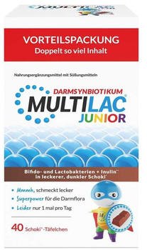 Unilab Multilac Darmsynbiotikum Junior T&auml;felchen (40 Stk.)