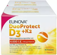 Eunova Duoprotect D3+k2 4000ie/80ug Kombi 2X90 St