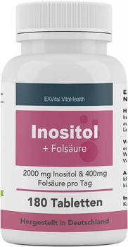 EXVital Inositol + Fols&auml;ure Tabletten (180 Stk.)