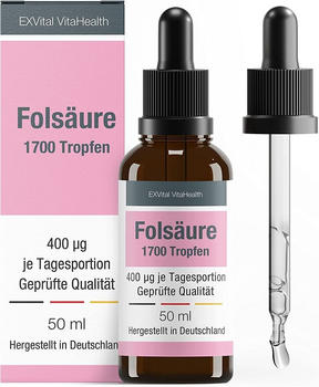 EXVital Folsäure 400µg Tropfen (50ml)