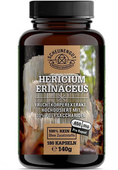 Scheunengut Lions Mane Hericium Erinaceus Kapseln (180 Stk:)