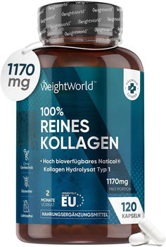 Weight World 100% Reines Kollagen Kapseln (120 Stk.)