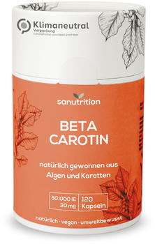 Sanutrition Beta Carotin 30mg 50.000 IE Kapseln (120 Stk.)