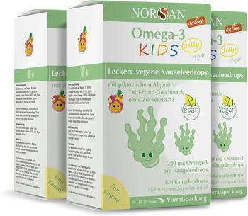 Norsan Omega-3 Kids Jelly Vegan Tutti-Frutti (3x120 Stk.)