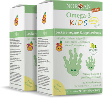 Norsan Omega-3 Kids Jelly Vegan Tutti-Frutti (2x120 Stk.)