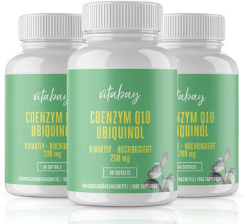 Vitabay Coenzym Q10 Ubiquinol 200mg Weichkapseln (3x60 Stk.)