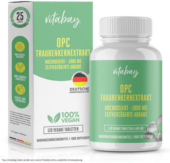 Vitabay OPC Traubenkernextrakt 1000mg Tabletten (120 Stk.)