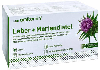 Amitamin Mariendistel+Leber Kapseln (120 Stk.)