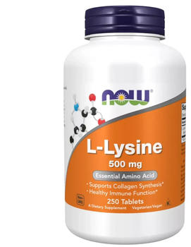 Now Foods L-Lysin 500mg Tabletten (250 Stk.)