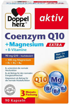 Doppelherz aktiv Coenzym Q10 Extra + Magnesium + B-Vitamine Kapseln (90 Stk.)