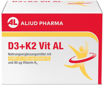 Aliud D3 + K2 Vit AL 4.000 I.E./80 &micro;g Kapseln (90 Stk.)