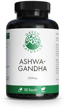 Heilpflanzenwohl Green Naturals Ashwagandha 2500mg Kapseln (180 Stk.)