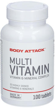 Body Attack Multivitamin Kapseln (100 Stk.)