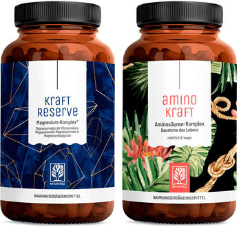 Naturtreu Kraftreserve + Aminokraft Set Kapseln (2 x 180 Stk.)