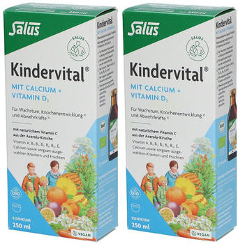 Salus Pharma Kindervital mit Calcium Viatmin D3 Saft (2x250ml)