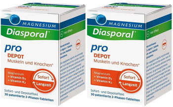 Protina Magnesium-Diasporal pro Depot Muskeln und Knochen Tabletten (2x30 Stk.)