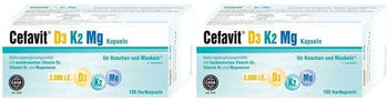 Cefak KG Cefavit Vitamin D3 + Vitamin K2 + Magnesium Hartkapseln (2x100 Stk.)