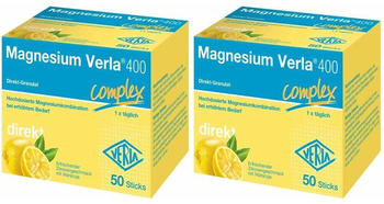 Verla-Pharm Magnesium Verla 400 Complex Direkt-Granulat Sticks (2x50 Stk.)