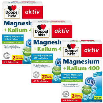 Doppelherz Magnesium + Kalium Tabletten (3x60 Stk.)