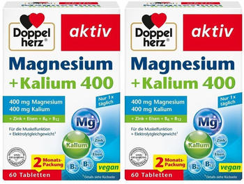 Doppelherz Magnesium + Kalium Tabletten (2x60 Stk.)